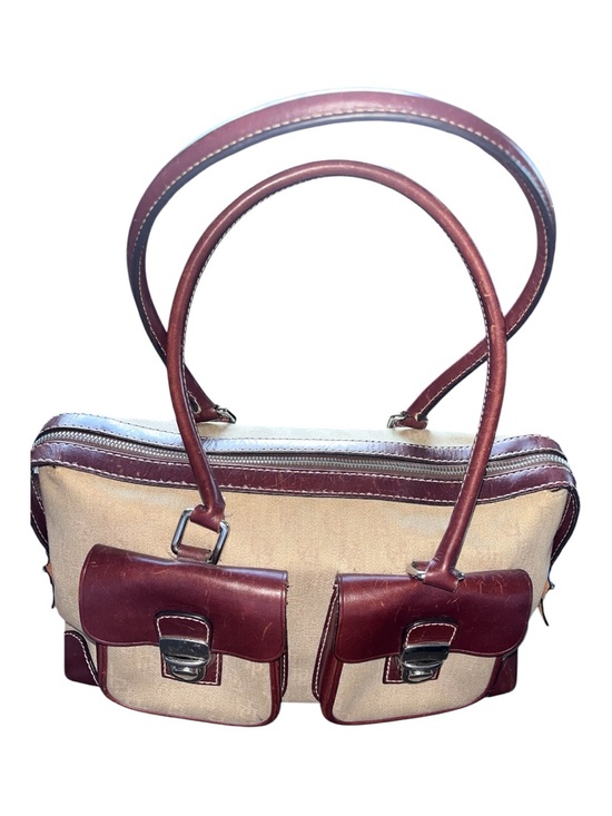 Dooney & Bourke Handbags - DOONEY AND BOURKE ‘LUCIA’ DOUBLE POCKET SIGNATURE SATCHEL VINTAGE
